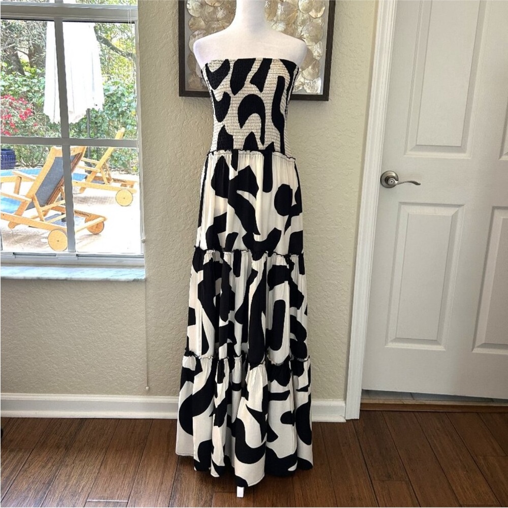 Abel the Label Black and White Maxi Dress